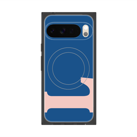 プレミアムスクエアケース with Pixelsnap［ オリジナル - initial color - L navy ］