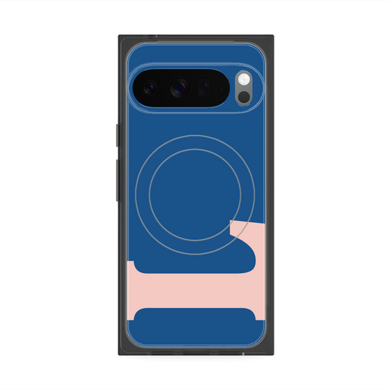 プレミアムスクエアケース with Pixelsnap［ オリジナル - initial color - L navy ］