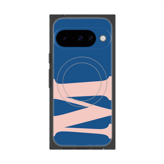 プレミアムスクエアケース with Pixelsnap［ オリジナル - initial color - M navy ］