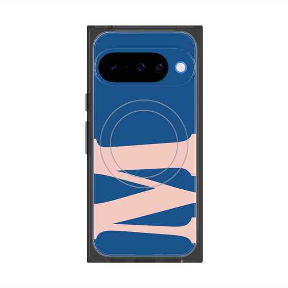 プレミアムスクエアケース with Pixelsnap［ オリジナル - initial color - M navy ］