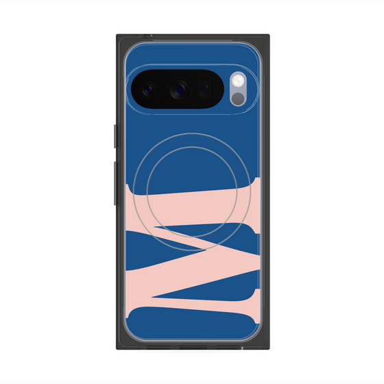 プレミアムスクエアケース with Pixelsnap［ オリジナル - initial color - M navy ］