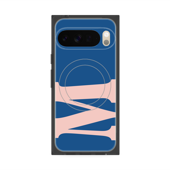 プレミアムスクエアケース with Pixelsnap［ オリジナル - initial color - M navy ］
