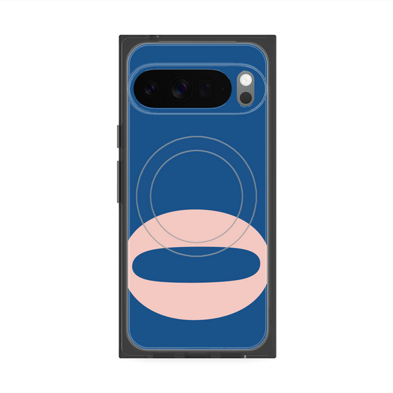 プレミアムスクエアケース with Pixelsnap［ オリジナル - initial color - O navy ］