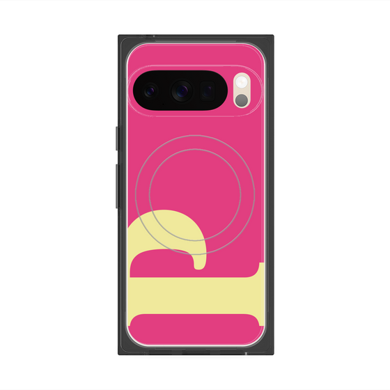 プレミアムスクエアケース with Pixelsnap［ オリジナル - initial color - P pink ］