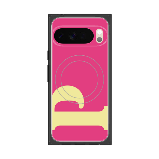 プレミアムスクエアケース with Pixelsnap［ オリジナル - initial color - P pink ］