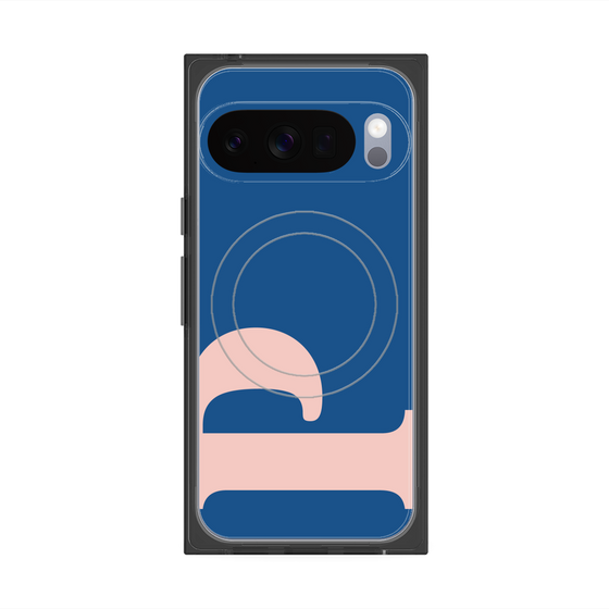 プレミアムスクエアケース with Pixelsnap［ オリジナル - initial color - P navy ］