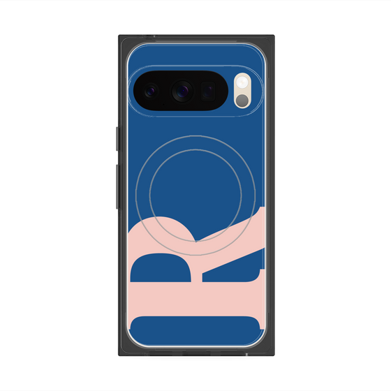 プレミアムスクエアケース with Pixelsnap［ オリジナル - initial color - R navy ］