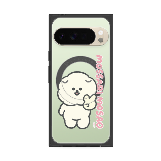 プレミアムスクエアケース with Pixelsnap［ もっさりもさお - ピスもさ ］