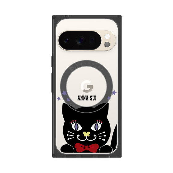 プレミアムスクエアケース with Pixelsnap［ ANNA SUI - TITIとスター - クリア ］