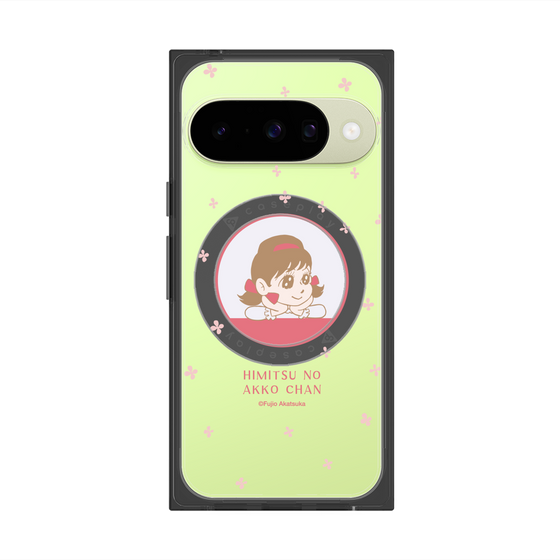 プレミアムスクエアケース with Pixelsnap［ ひみつのアッコちゃん - アッコちゃん - クリア ］