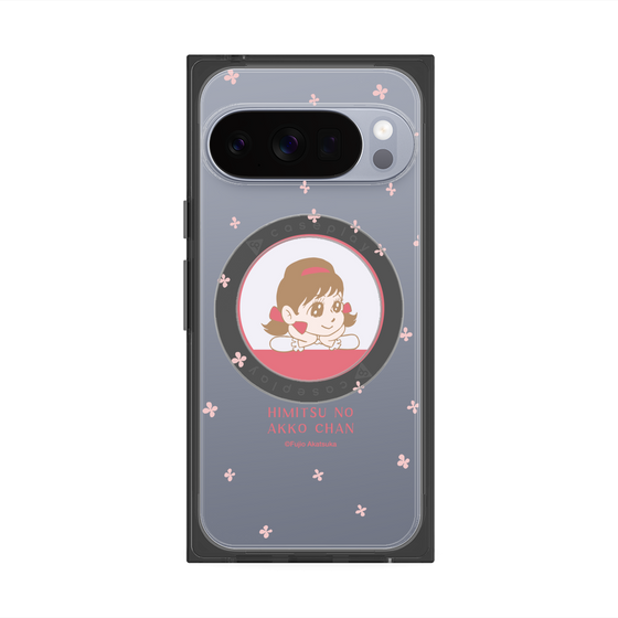 プレミアムスクエアケース with Pixelsnap［ ひみつのアッコちゃん - アッコちゃん - クリア ］
