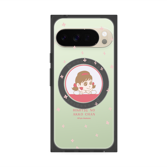 プレミアムスクエアケース with Pixelsnap［ ひみつのアッコちゃん - アッコちゃん - クリア ］