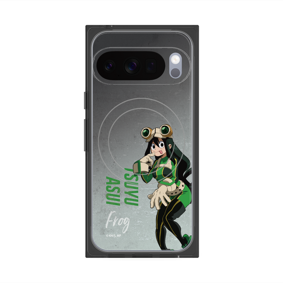 プレミアムスクエアケース with Pixelsnap［ 僕のヒーローアカデミア - 立ち絵 -蛙吹 梅雨 ］