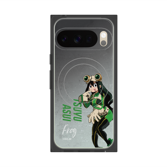 プレミアムスクエアケース with Pixelsnap［ 僕のヒーローアカデミア - 立ち絵 -蛙吹 梅雨 ］