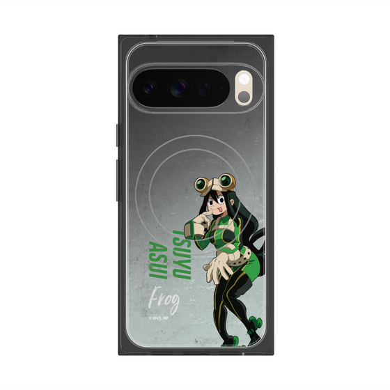 プレミアムスクエアケース with Pixelsnap［ 僕のヒーローアカデミア - 立ち絵 -蛙吹 梅雨 ］