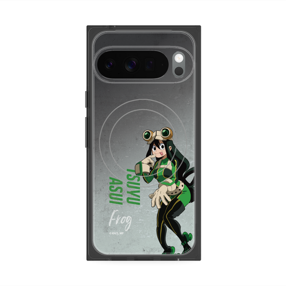 プレミアムスクエアケース with Pixelsnap［ 僕のヒーローアカデミア - 立ち絵 -蛙吹 梅雨 ］