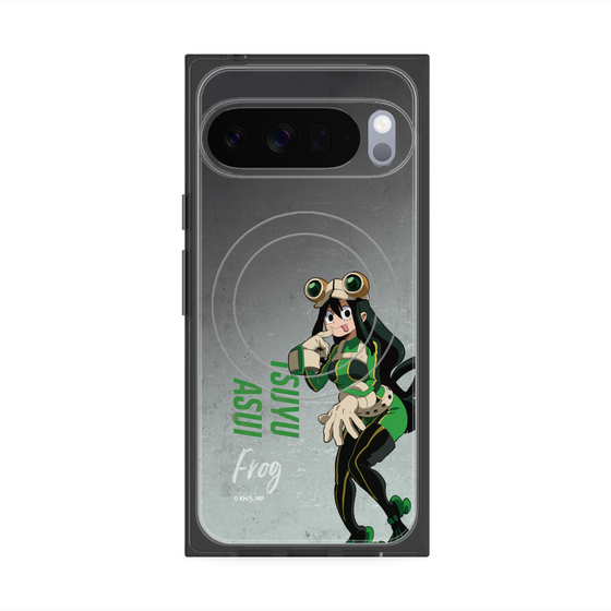 プレミアムスクエアケース with Pixelsnap［ 僕のヒーローアカデミア - 立ち絵 -蛙吹 梅雨 ］