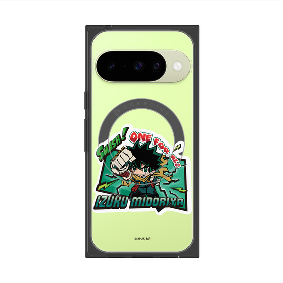 プレミアムスクエアケース with Pixelsnap［ 僕のヒーローアカデミア - ミニキャラ - 緑谷 出久 ］