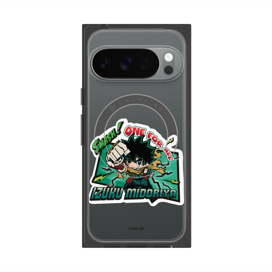 プレミアムスクエアケース with Pixelsnap［ 僕のヒーローアカデミア - ミニキャラ - 緑谷 出久 ］