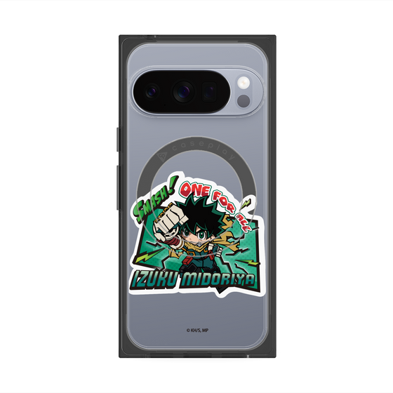 プレミアムスクエアケース with Pixelsnap［ 僕のヒーローアカデミア - ミニキャラ - 緑谷 出久 ］