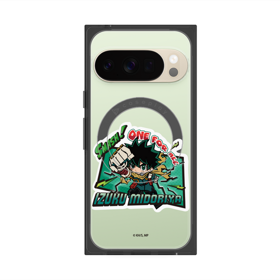 プレミアムスクエアケース with Pixelsnap［ 僕のヒーローアカデミア - ミニキャラ - 緑谷 出久 ］