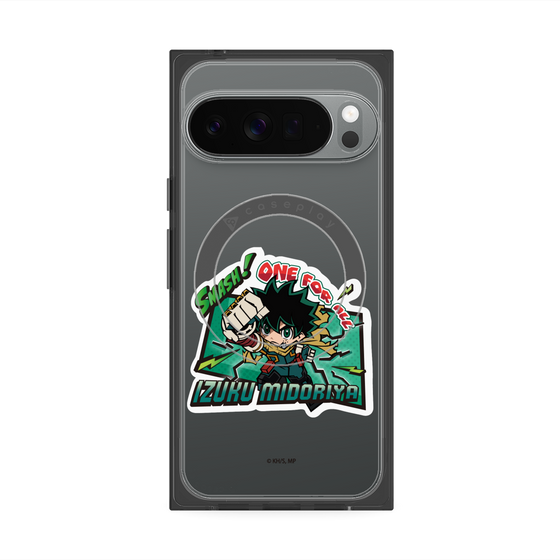 プレミアムスクエアケース with Pixelsnap［ 僕のヒーローアカデミア - ミニキャラ - 緑谷 出久 ］