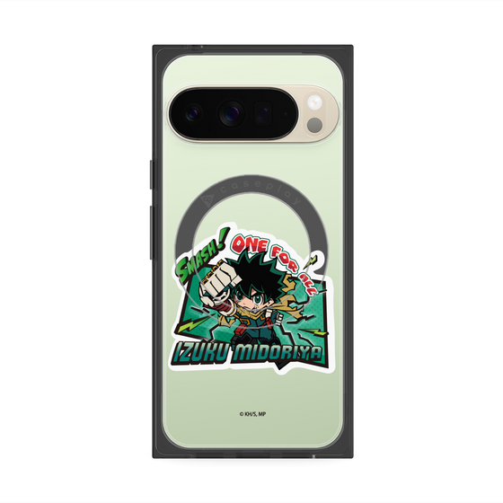 プレミアムスクエアケース with Pixelsnap［ 僕のヒーローアカデミア - ミニキャラ - 緑谷 出久 ］