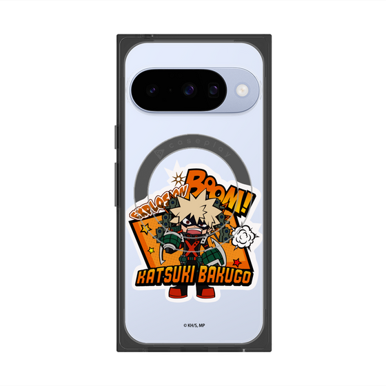 プレミアムスクエアケース with Pixelsnap［ 僕のヒーローアカデミア - ミニキャラ - 爆豪 勝己 ］