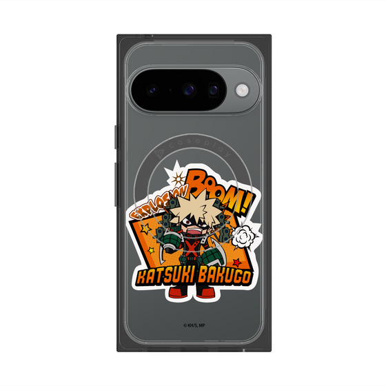 プレミアムスクエアケース with Pixelsnap［ 僕のヒーローアカデミア - ミニキャラ - 爆豪 勝己 ］