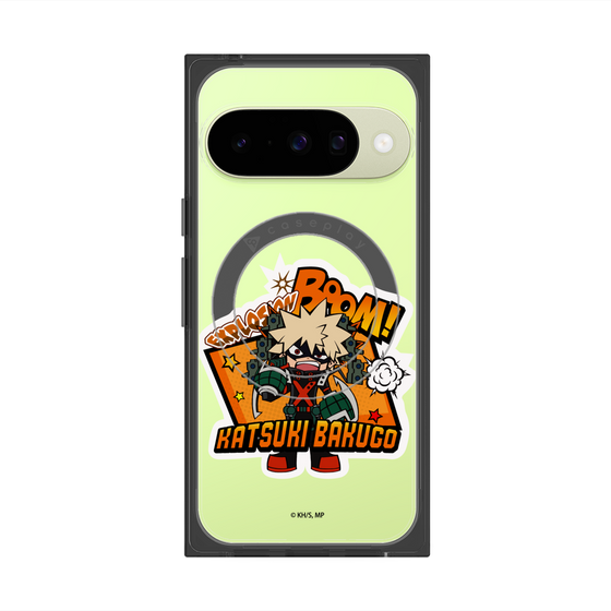 プレミアムスクエアケース with Pixelsnap［ 僕のヒーローアカデミア - ミニキャラ - 爆豪 勝己 ］