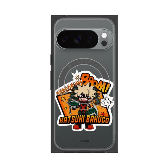 プレミアムスクエアケース with Pixelsnap［ 僕のヒーローアカデミア - ミニキャラ - 爆豪 勝己 ］