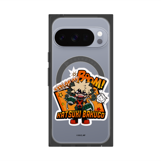プレミアムスクエアケース with Pixelsnap［ 僕のヒーローアカデミア - ミニキャラ - 爆豪 勝己 ］