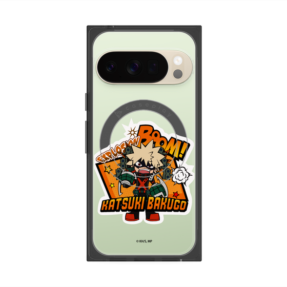 プレミアムスクエアケース with Pixelsnap［ 僕のヒーローアカデミア - ミニキャラ - 爆豪 勝己 ］