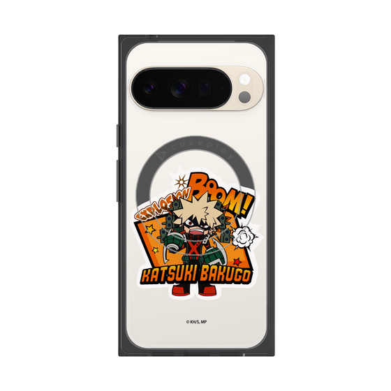 プレミアムスクエアケース with Pixelsnap［ 僕のヒーローアカデミア - ミニキャラ - 爆豪 勝己 ］