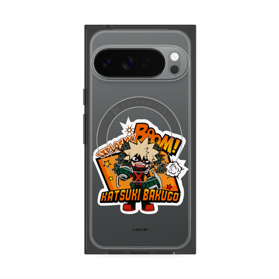 プレミアムスクエアケース with Pixelsnap［ 僕のヒーローアカデミア - ミニキャラ - 爆豪 勝己 ］