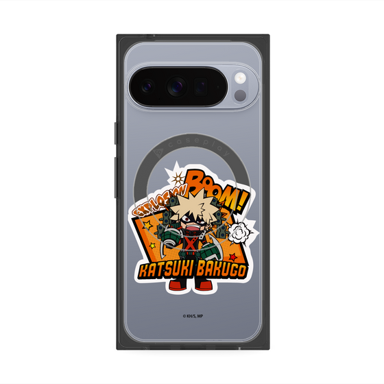 プレミアムスクエアケース with Pixelsnap［ 僕のヒーローアカデミア - ミニキャラ - 爆豪 勝己 ］