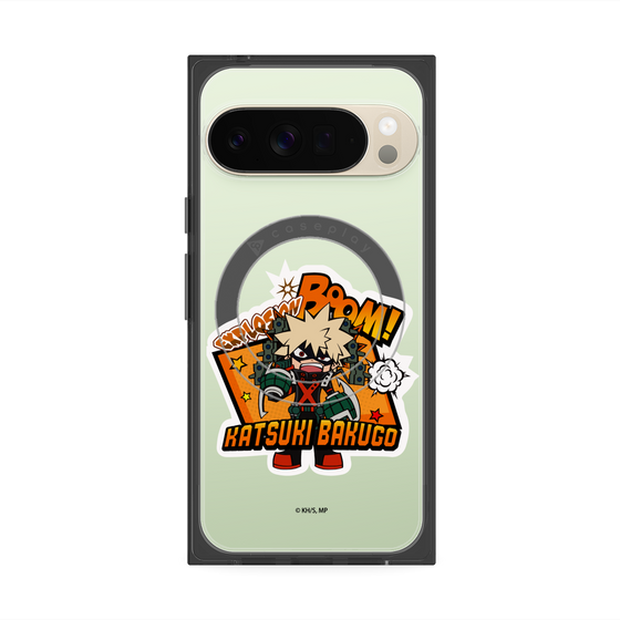 プレミアムスクエアケース with Pixelsnap［ 僕のヒーローアカデミア - ミニキャラ - 爆豪 勝己 ］