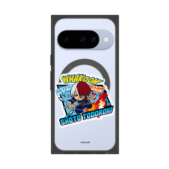 プレミアムスクエアケース with Pixelsnap［ 僕のヒーローアカデミア - ミニキャラ - 轟 焦凍 ］