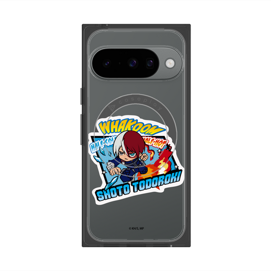 プレミアムスクエアケース with Pixelsnap［ 僕のヒーローアカデミア - ミニキャラ - 轟 焦凍 ］