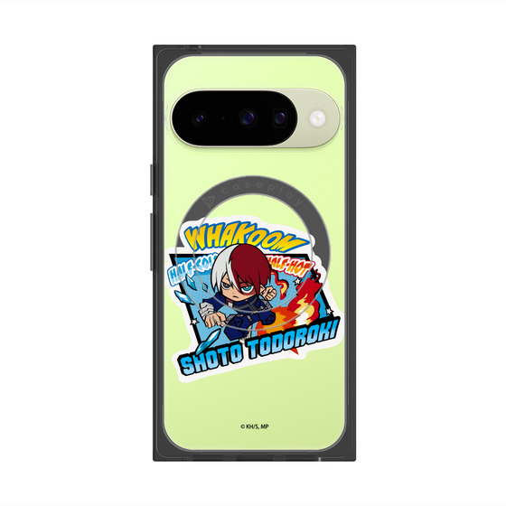 プレミアムスクエアケース with Pixelsnap［ 僕のヒーローアカデミア - ミニキャラ - 轟 焦凍 ］