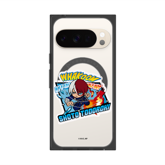 プレミアムスクエアケース with Pixelsnap［ 僕のヒーローアカデミア - ミニキャラ - 轟 焦凍 ］