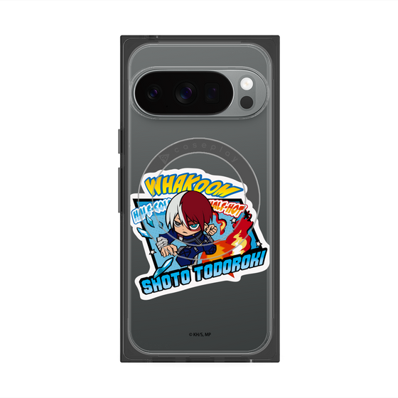 プレミアムスクエアケース with Pixelsnap［ 僕のヒーローアカデミア - ミニキャラ - 轟 焦凍 ］