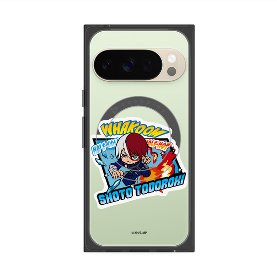 プレミアムスクエアケース with Pixelsnap［ 僕のヒーローアカデミア - ミニキャラ - 轟 焦凍 ］