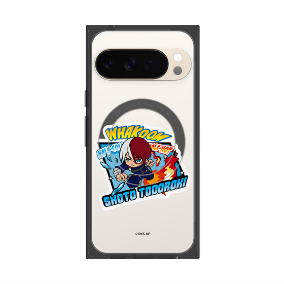 プレミアムスクエアケース with Pixelsnap［ 僕のヒーローアカデミア - ミニキャラ - 轟 焦凍 ］