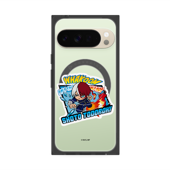 プレミアムスクエアケース with Pixelsnap［ 僕のヒーローアカデミア - ミニキャラ - 轟 焦凍 ］