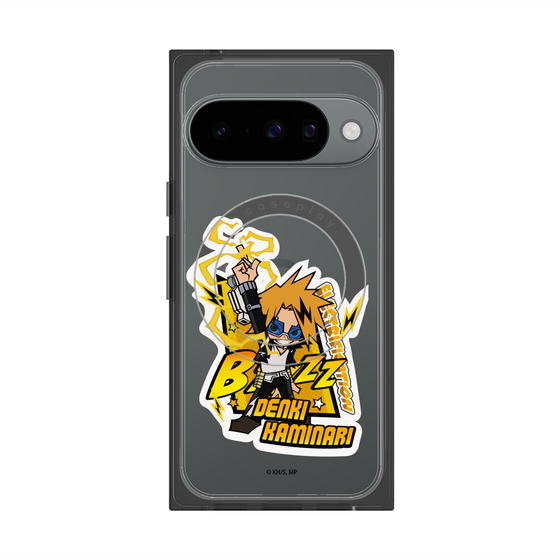 プレミアムスクエアケース with Pixelsnap［ 僕のヒーローアカデミア - ミニキャラ - 上鳴 電気 ］