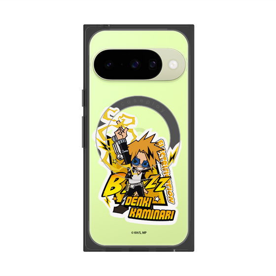 プレミアムスクエアケース with Pixelsnap［ 僕のヒーローアカデミア - ミニキャラ - 上鳴 電気 ］