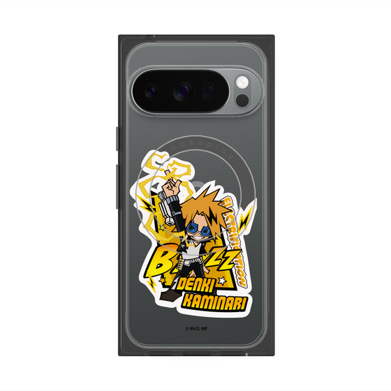 プレミアムスクエアケース with Pixelsnap［ 僕のヒーローアカデミア - ミニキャラ - 上鳴 電気 ］