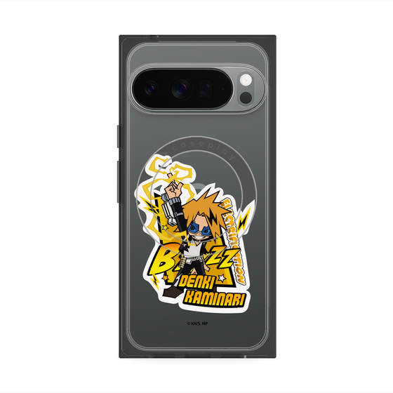 プレミアムスクエアケース with Pixelsnap［ 僕のヒーローアカデミア - ミニキャラ - 上鳴 電気 ］