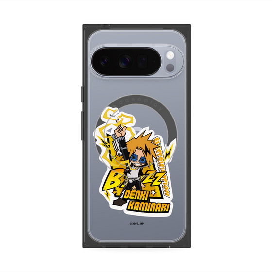 プレミアムスクエアケース with Pixelsnap［ 僕のヒーローアカデミア - ミニキャラ - 上鳴 電気 ］